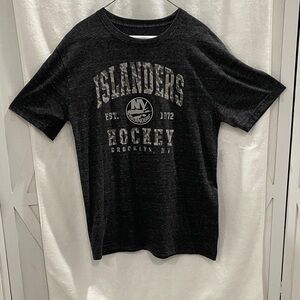 Fanatics Men'svNY Islander Hockey Heather Gray Camo Graphic Tee Size Large